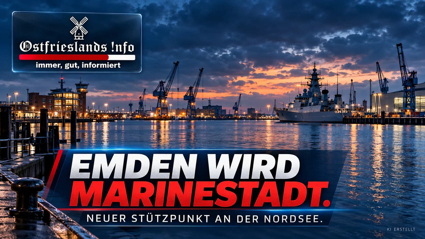 Emden wird wieder Marinestadt